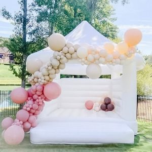 white bouncy castle