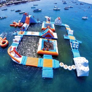 inflatable floating water park